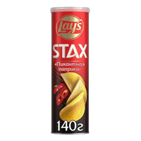 Чипсы Lay's Stax Пикантная паприка 140 гр.
