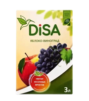 Нектар DiSA Яблочно-виноградный, 3л