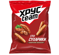 Сухарики ХРУСteam Stix Баварские колбаски 60 гр.