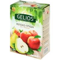 Сок GELIOS Яблоко-груша, 100%, коробка+пакет с краником, 3л