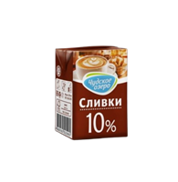 Сливки Чудское озеро 10% 0.2 