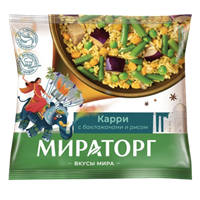 Карри с баклажанами и рисом с/м 400 гр Мираторг
