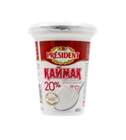 Сметана Президент 20% 400гр