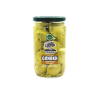 Оливки HiFood премиум с косточкой с дижонской горчицей 350гр