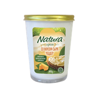 Сыр Крем Natura со вкусом сыра чеддер 240гр