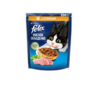 Феликс Мясное объедение 200 гр Сухой корм курица
