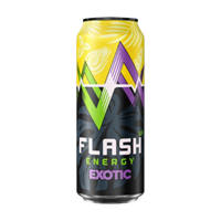 Энергетический напиток в банке FLASH Exotic 0.45л.