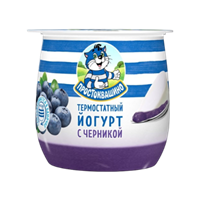  Йогурт Простоквашино двухслойный черника 160 гр