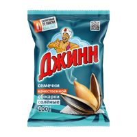 Семечки Джинн Солнечный великан соленые 100 гр.