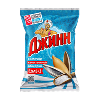 Семечки Джинн Солнечный великан особо соленые 100 гр.