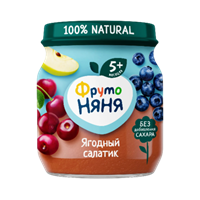 Пюре Фруто-Няня ягодый салатик ст/б 100гр