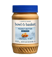 Паста SHOPRITE  BOWL & BASKET Арахисовая с кусочками арахиса, 462гр