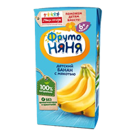 Сок ФрутоНяня Банан с мякотью 0,2л