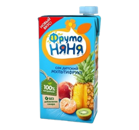 Сок ФрутоНяня Мультифрукт 0,5л 