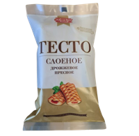 Тесто Смак слоеное дрожжевое (пресное) 0,9кг