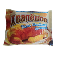 Тесто Хваленое слоеное пресное 800гр