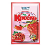 Кисель Омега Клубника 90гр