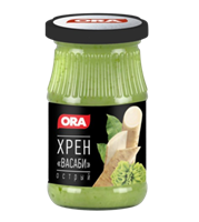 Хрен ORA столовый острый с васаби 170гр
