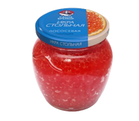 Икра Санта Бремор Стольная Имитированная лососевая красная ст/б 480гр 