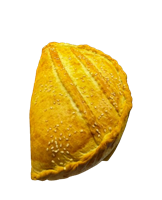 Пирог с картофелем и семгой половина