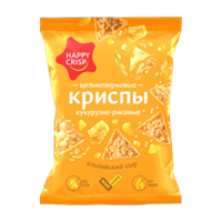 Криспы кукурузно-рисовые Happy Crisp Альпийский сыр 50 гр