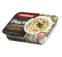 Паста Главобед бешамель с ветчиной и сыром 300гр