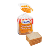 Хлеб сэндвичный Harrys Пшеничный с отрубями 515гр