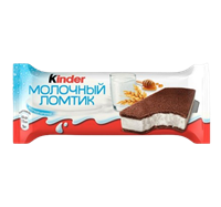 Пирожное Kinder Молочный ломтик 28гр