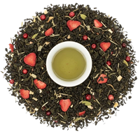 Чай зеленый Клубника со взбитыми сливками кг