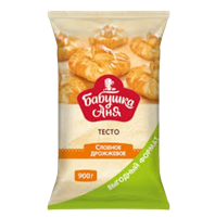 Тесто Бабушка Аня слоеное дрожжевое 900гр