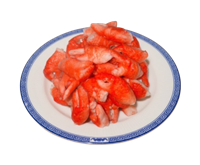 Краб клешни в чесночном масле