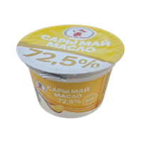 Масло Багратион Крестьянское сладко-сливочное 72.5% п/стакан 200гр