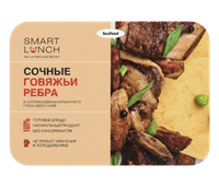 Сочные говяжьи рёбра с гороховым пюре Sau Food SMART LUNCH 300гр