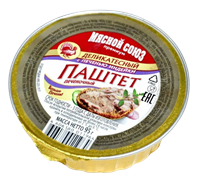 Паштет Мясной Союз деликатесный из печени индейки 95гр