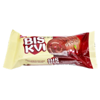 Рулет BISKVI с шоколадным кремом и вишневым желе 35гр.