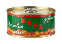 Икра лососевая зернистая соленая горбуши 105гр