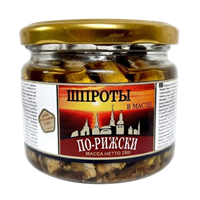 Шпроты по-Рижски в стекле 250гр 