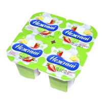 Йогурт Campina Нежный Лайт Клубника 0,1% 95гр