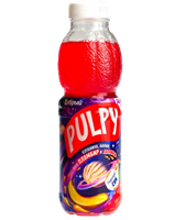 Напиток сокосодержащий Pulpy Виноград Яблоко Банан и клубника 0,45л