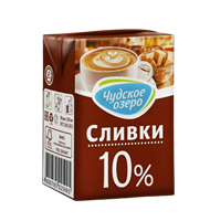 Сливки Чудское озеро 10% 0,2л 
