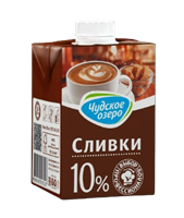 Сливки Чудское озеро 10% 0,5л