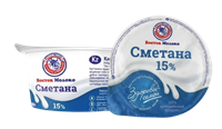 Сметана Восток Молоко жир 15% 180гр 