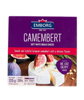 Сыр Emborg Camembert с белой плесенью 125гр