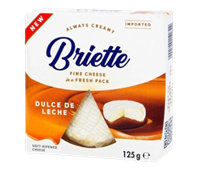 Сыр Briette Dulce de leche мягкий с белой плесенью 60% 125 гр