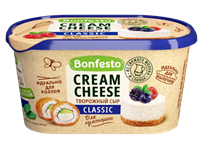 Сыр творожный Bonfesto Кремчиз CLASSIC 70% 400гр