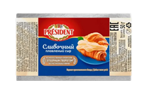 Сыр плавленный Президент Сливочный 45% 50гр 