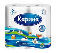 Полотенце бумажное Карина 2рул
