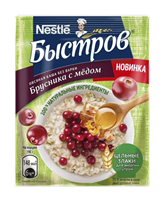 Быстров Хлопья Овсяная брусника 40 гр