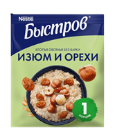 Каша Быстров 5 злаков с изюмом и орехом 40 г