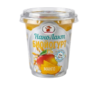Биойогурт Нанолакт манго 1% 130гр